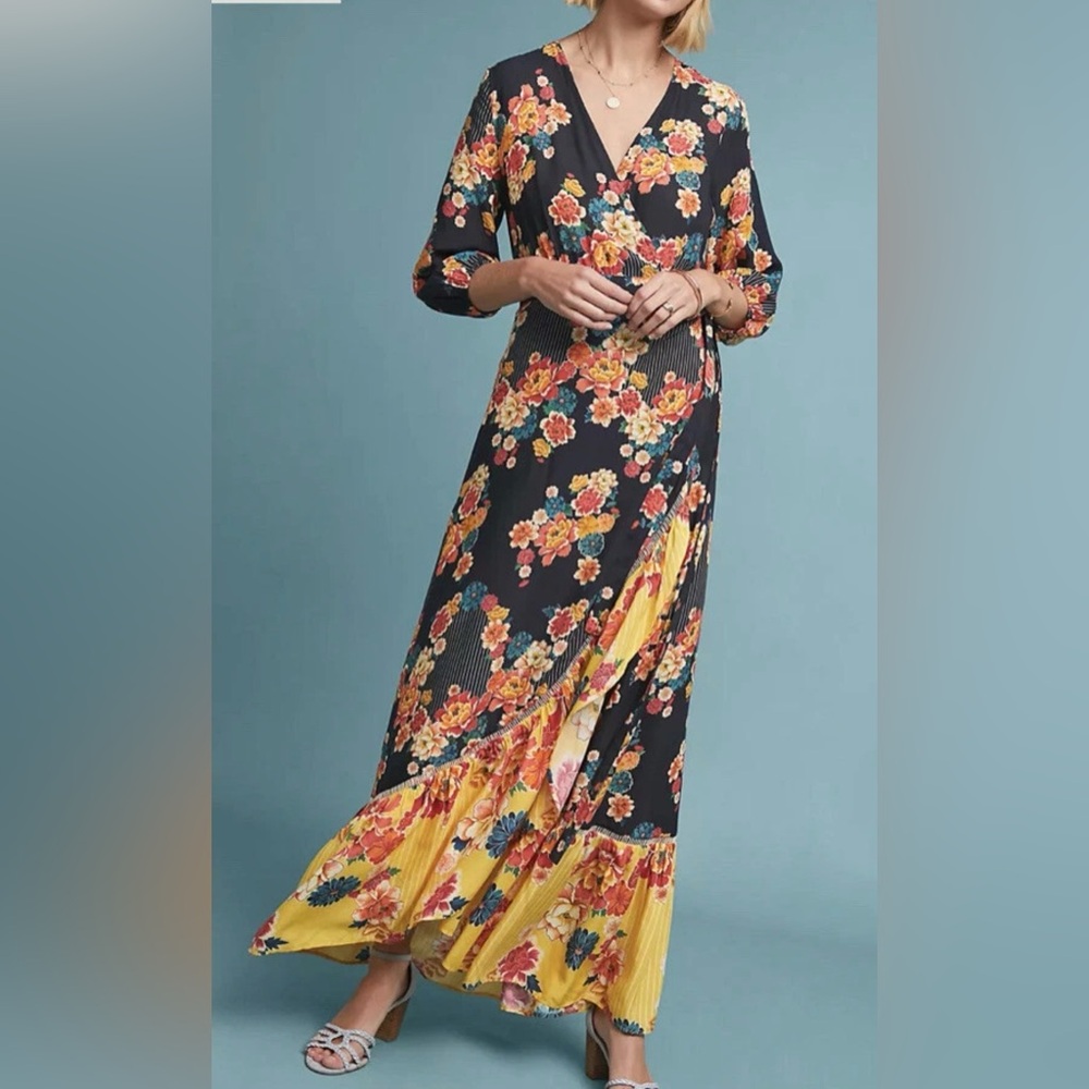 Farm Rio Anthropologie Loretta Maxi
Wrap Dress Small